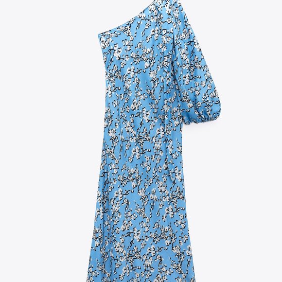 ZARA LIMITED EDITION ASYMMETRICAL DRESS - Blue XS - Picture 4 of 4